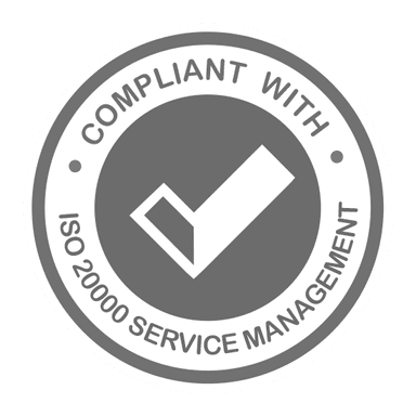 Compliant with ISO 20000 IT Service Management